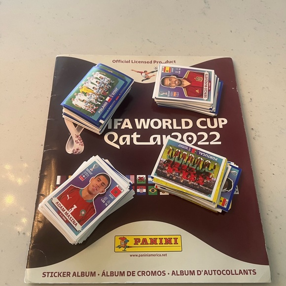 🚨MUST GO HUGE SALE🚨2022 Panini FIFA World Cup Sticker Book + World Cup Sticks - Picture 2 of 16